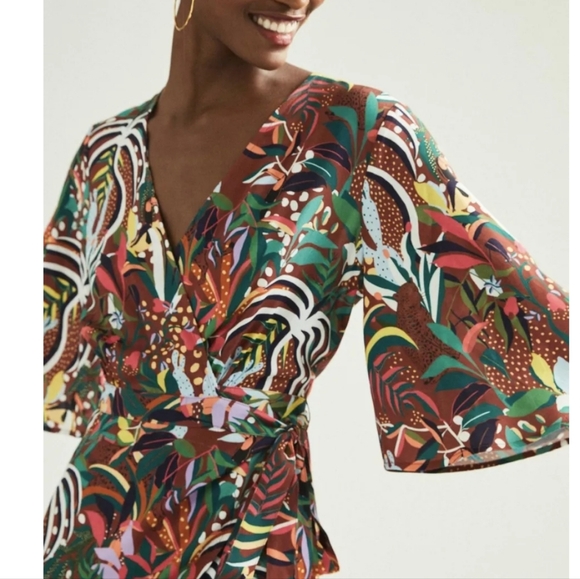 FARM RIO Fiesta Maxi Wrap Dress NWOT - XS - Picture 6 of 12